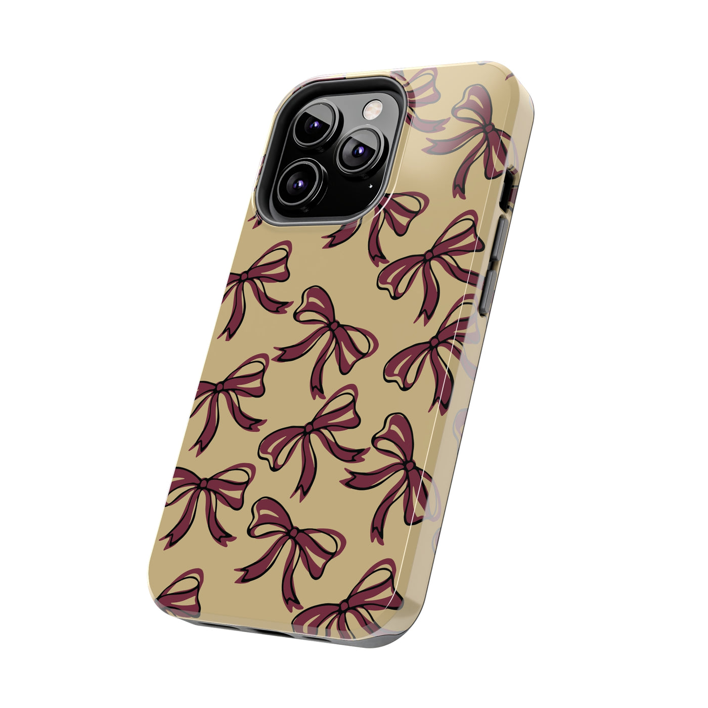 Small Bow FSU Phone Case - Gold