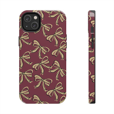 Small Bow FSU Phone Case - Burgandy