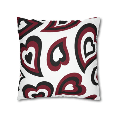 Retro Heart Pillow - Garnet & Black, Heart Pillow, Hearts, Valentine's Day, South Carolina Gamecocks, Bed Party Pillow,Sleepaway Camp Pillow