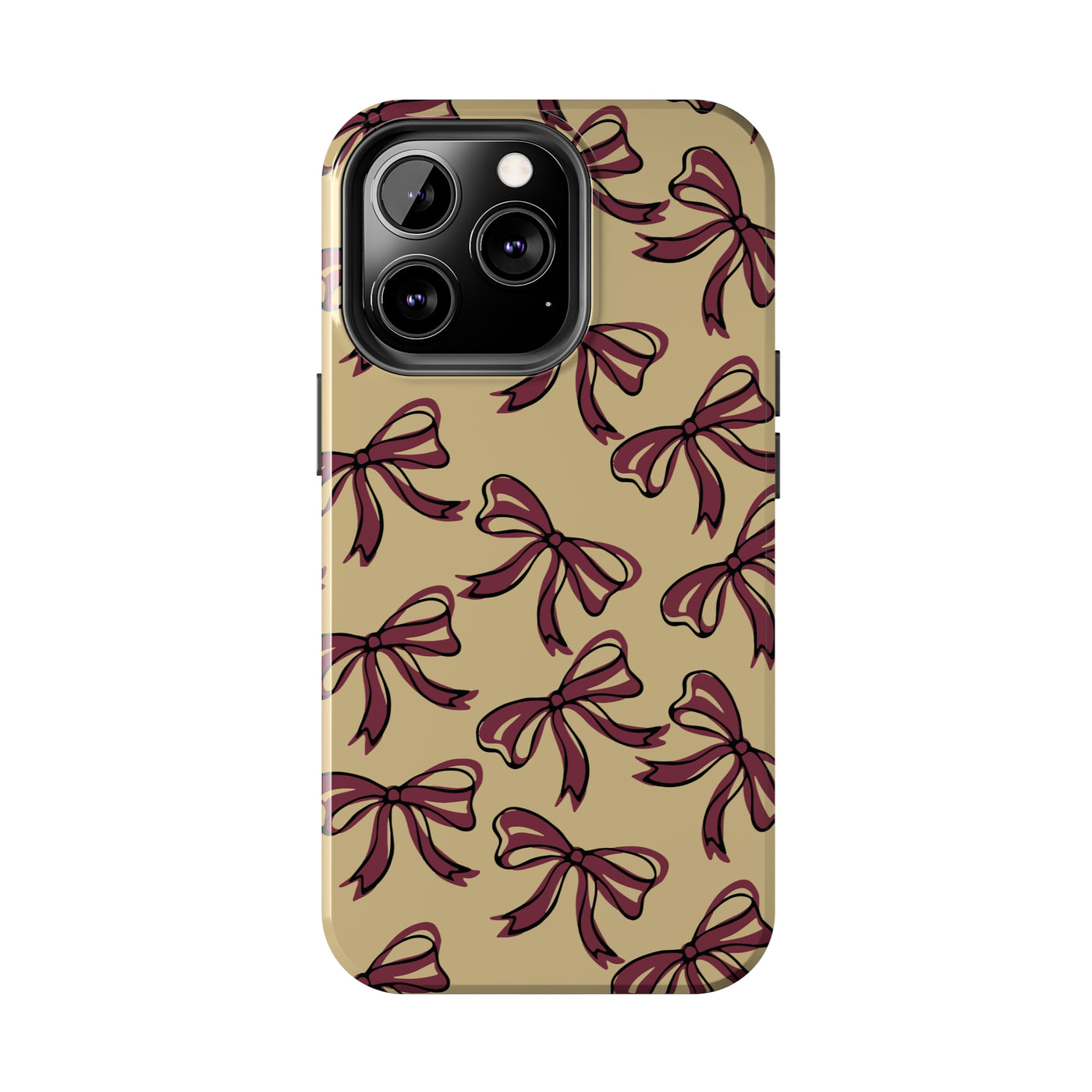 Small Bow FSU Phone Case - Gold