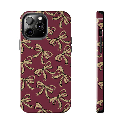 Small Bow FSU Phone Case - Burgandy