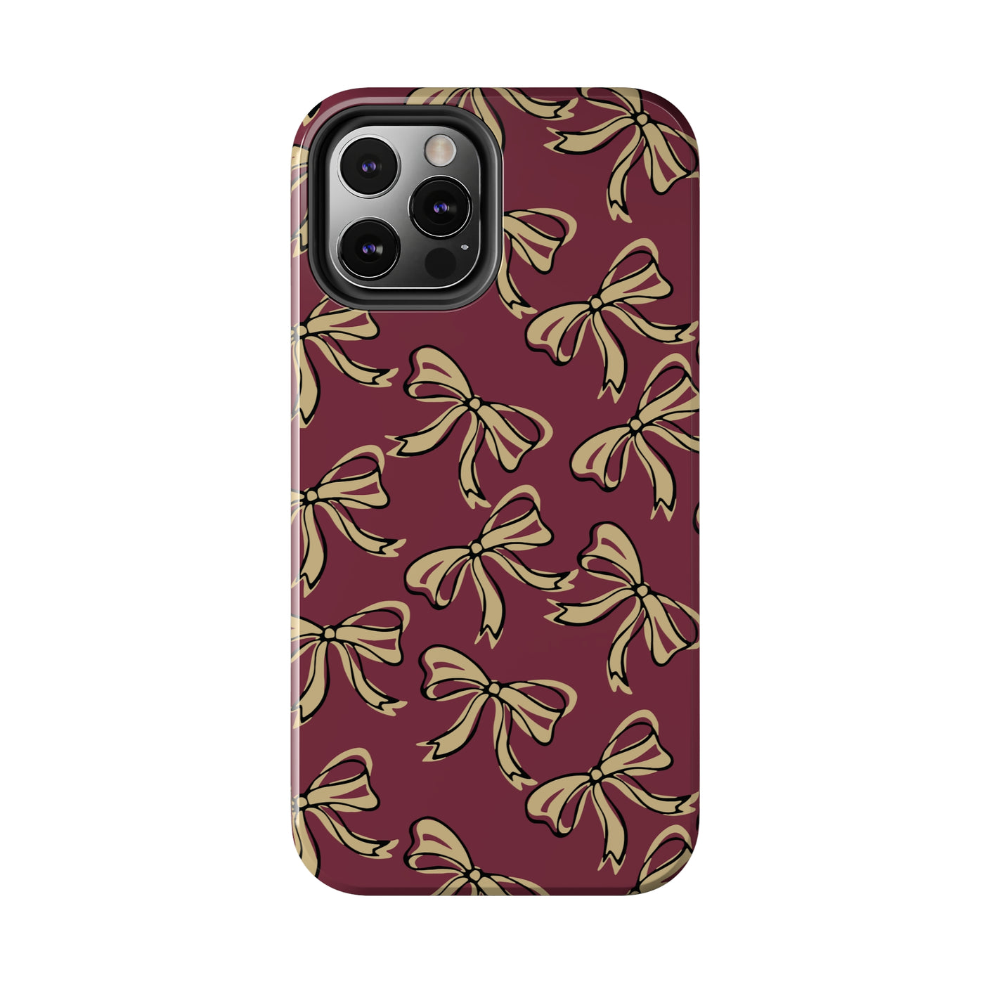 Small Bow FSU Phone Case - Burgandy