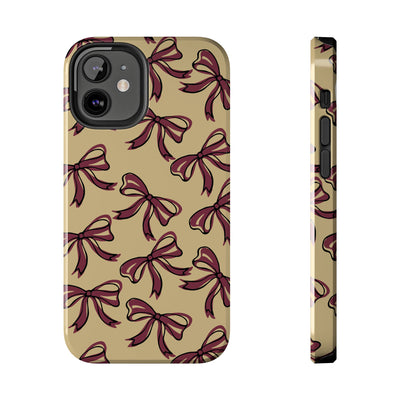 Small Bow FSU Phone Case - Gold