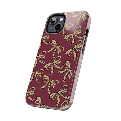 Small Bow FSU Phone Case - Burgandy