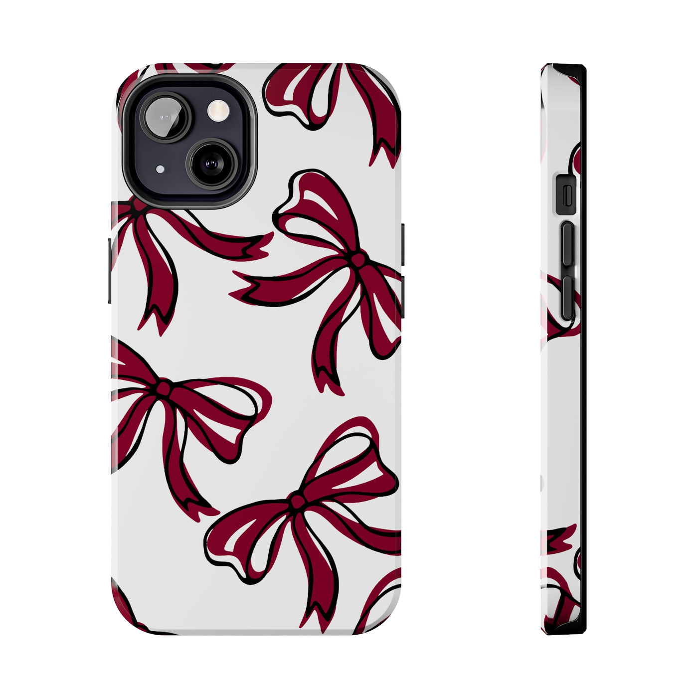 Trendy Bow Phone Case, Bed Party Bow Iphone case, Bow Phone Case, - South Carolina, Gamecocks, USC, garnet and black