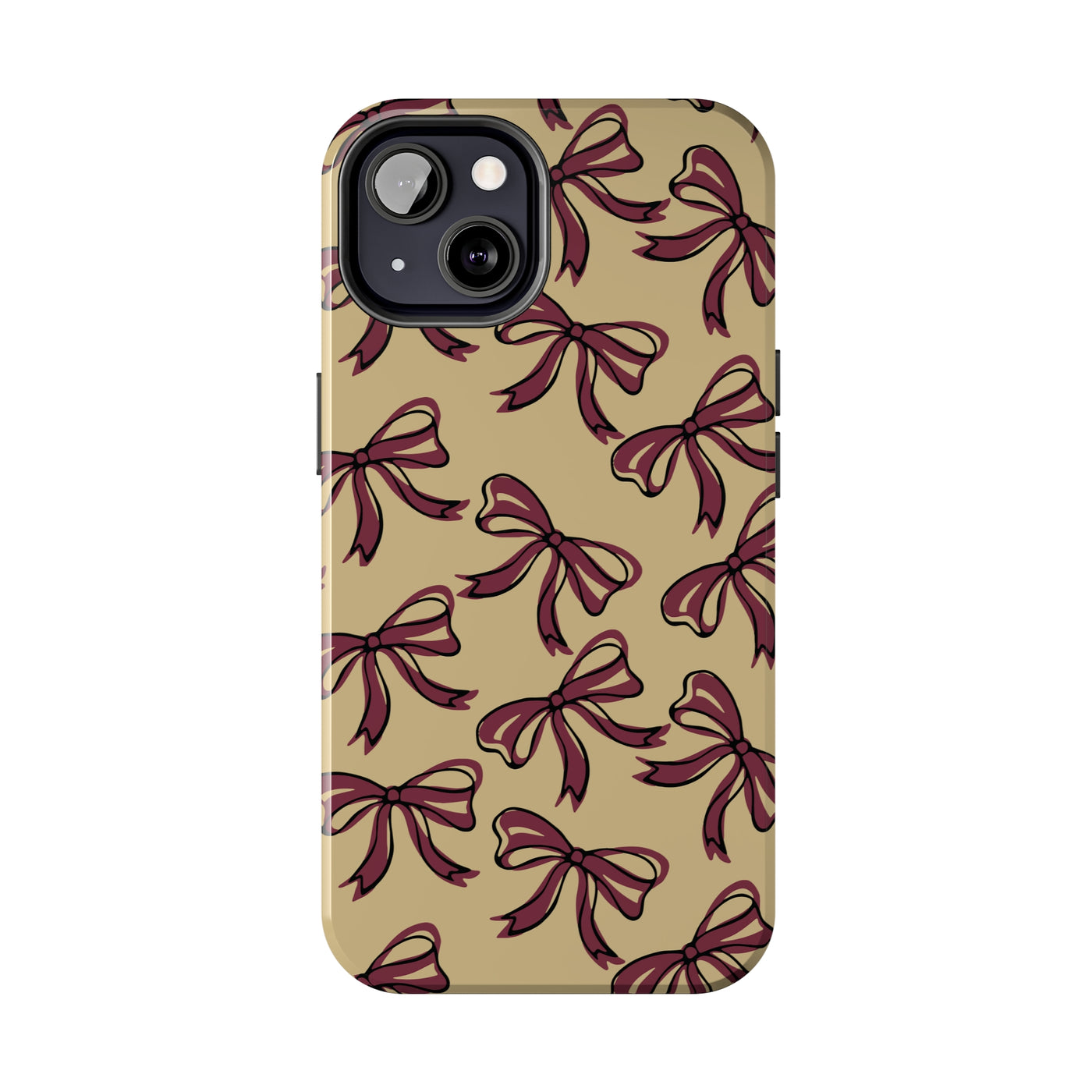 Small Bow FSU Phone Case - Gold