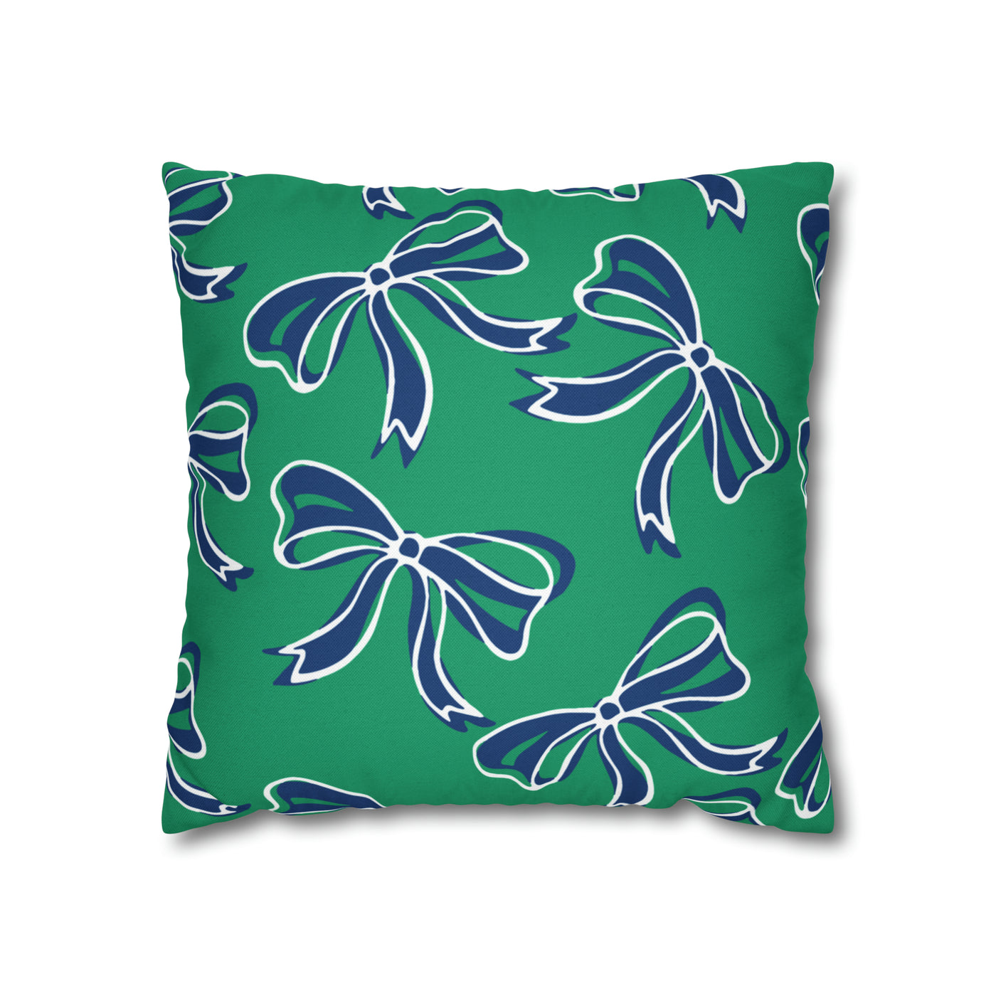 Trendy Bow College Pillow Cover - Dorm Pillow, Graduation Gift, Bed Party Gift, Acceptance Gift, College Gift, Florida Gulf Coast, FGCU