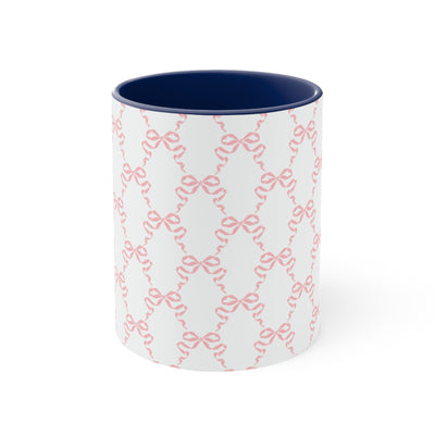 11oz Coquette Pink Bow Ceramic Mug