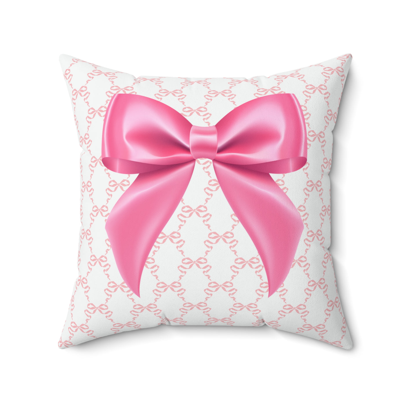 Pink Coquette Bow Pillow Cover Only