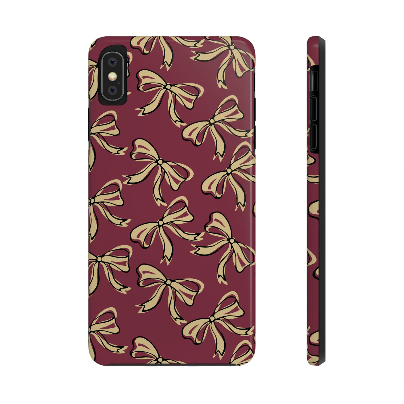 Small Bow FSU Phone Case - Burgandy