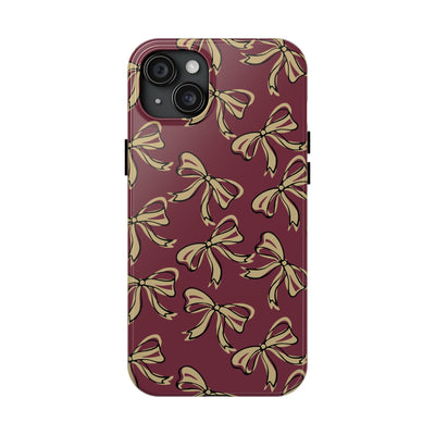 Small Bow FSU Phone Case - Burgandy