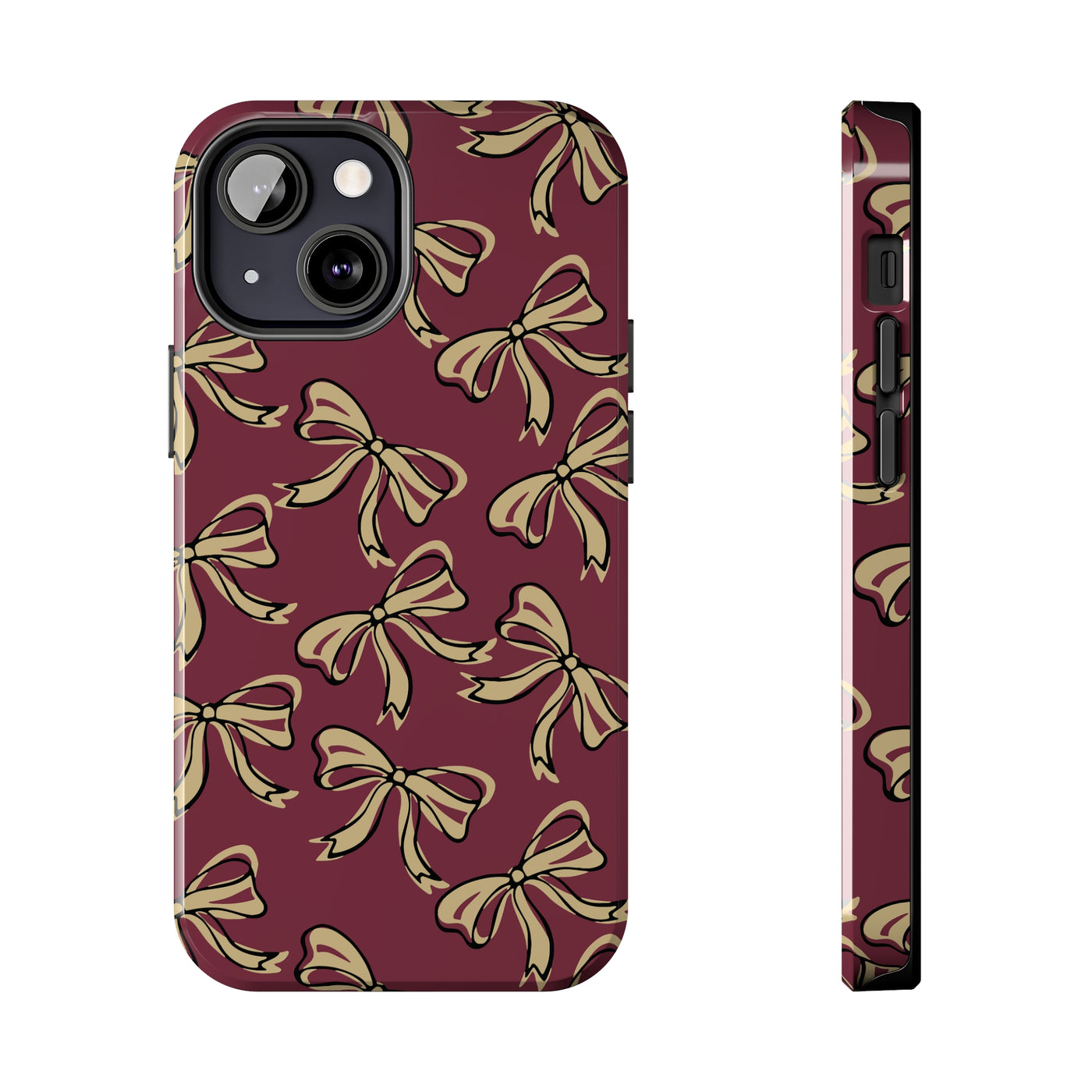 Small Bow FSU Phone Case - Burgandy