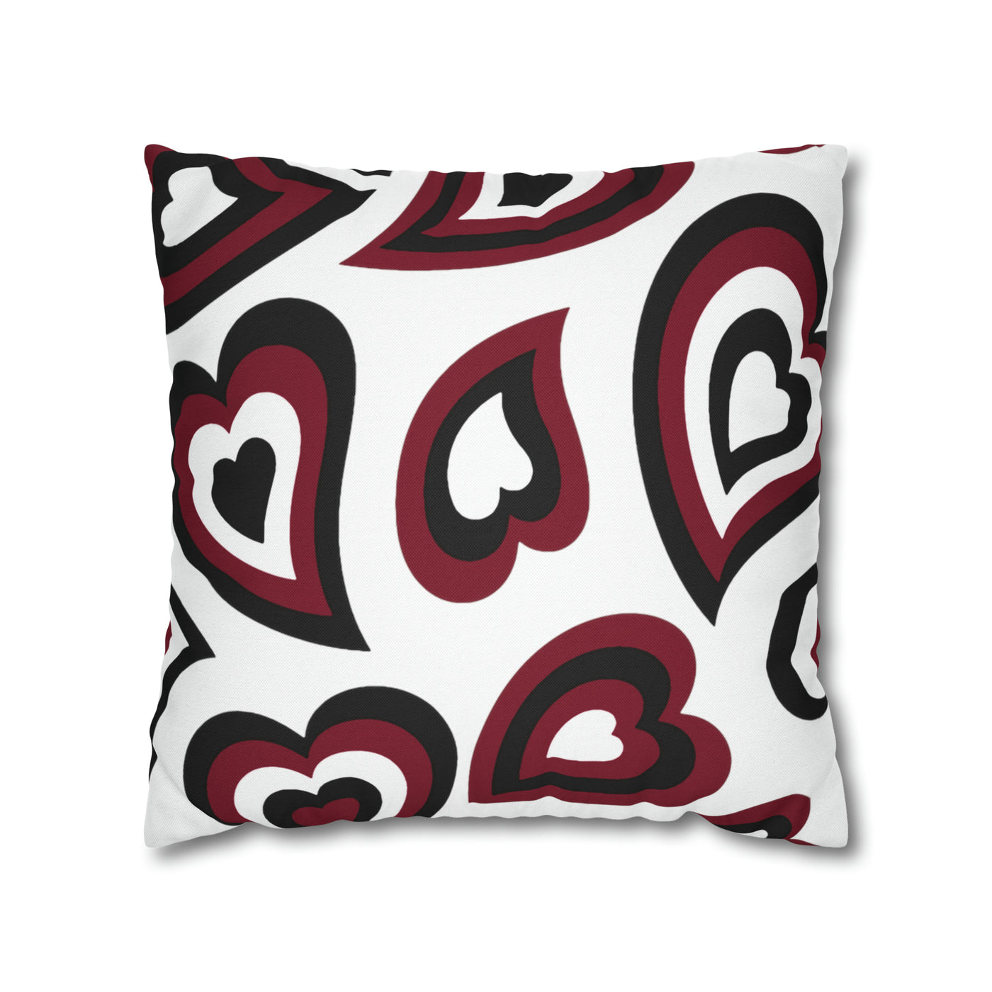 Retro Heart Pillow - Garnet & Black, Heart Pillow, Hearts, Valentine's Day, South Carolina Gamecocks, Bed Party Pillow,Sleepaway Camp Pillow