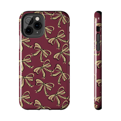 Small Bow FSU Phone Case - Burgandy