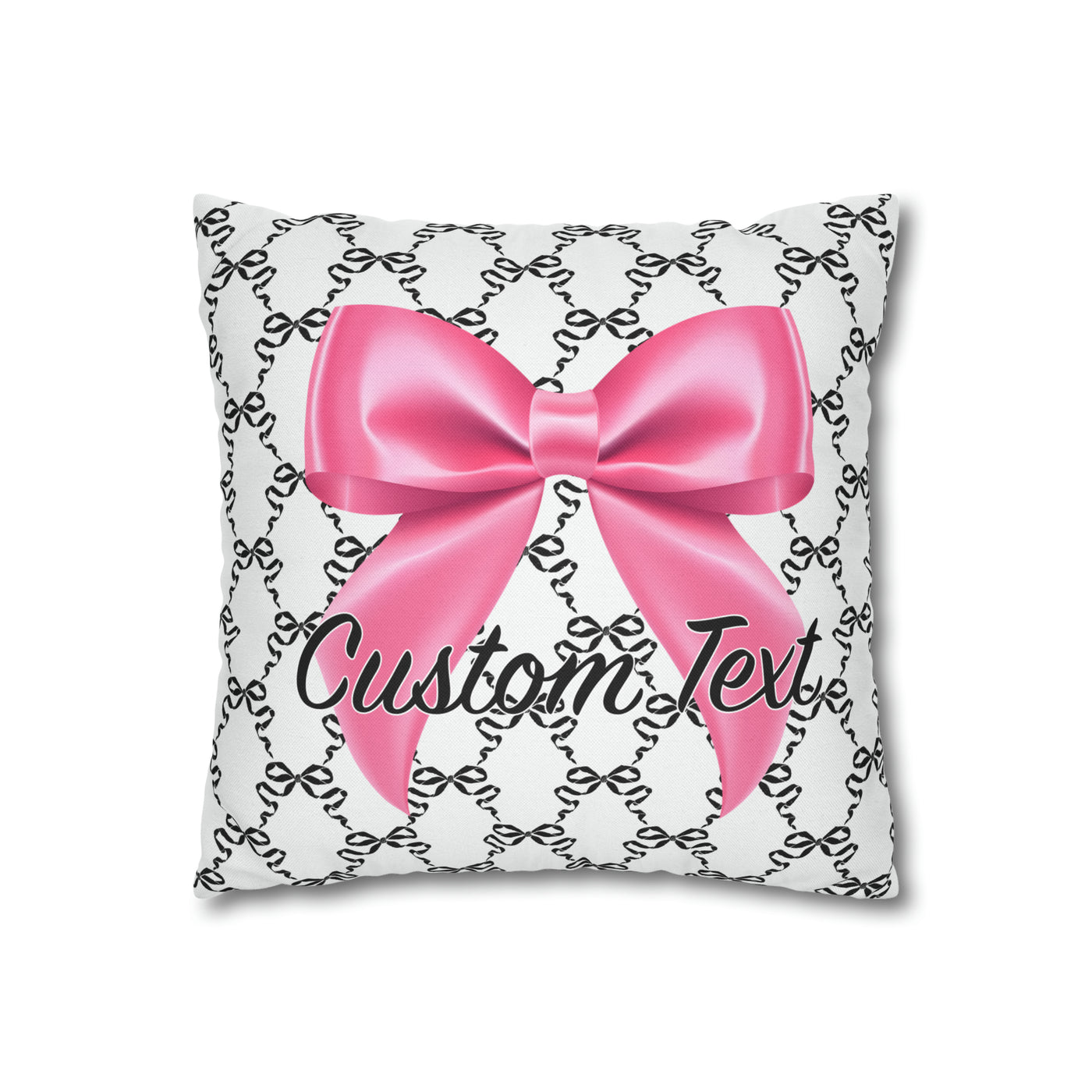 Custom Text Coquette Aesthetic Throw Pillow