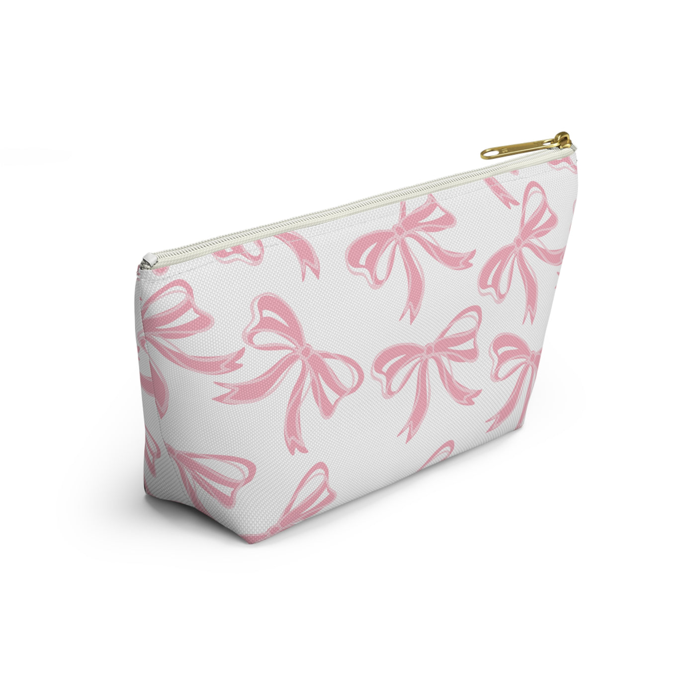 Coquette Pink Bow Monogram Makeup Bag, Blue French Toile Makeup Bag, Coquette Accessories, Pink Accessories, Pink Coquette Makeup Bag