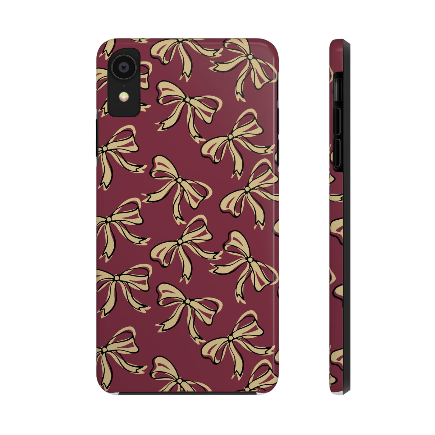 Small Bow FSU Phone Case - Burgandy