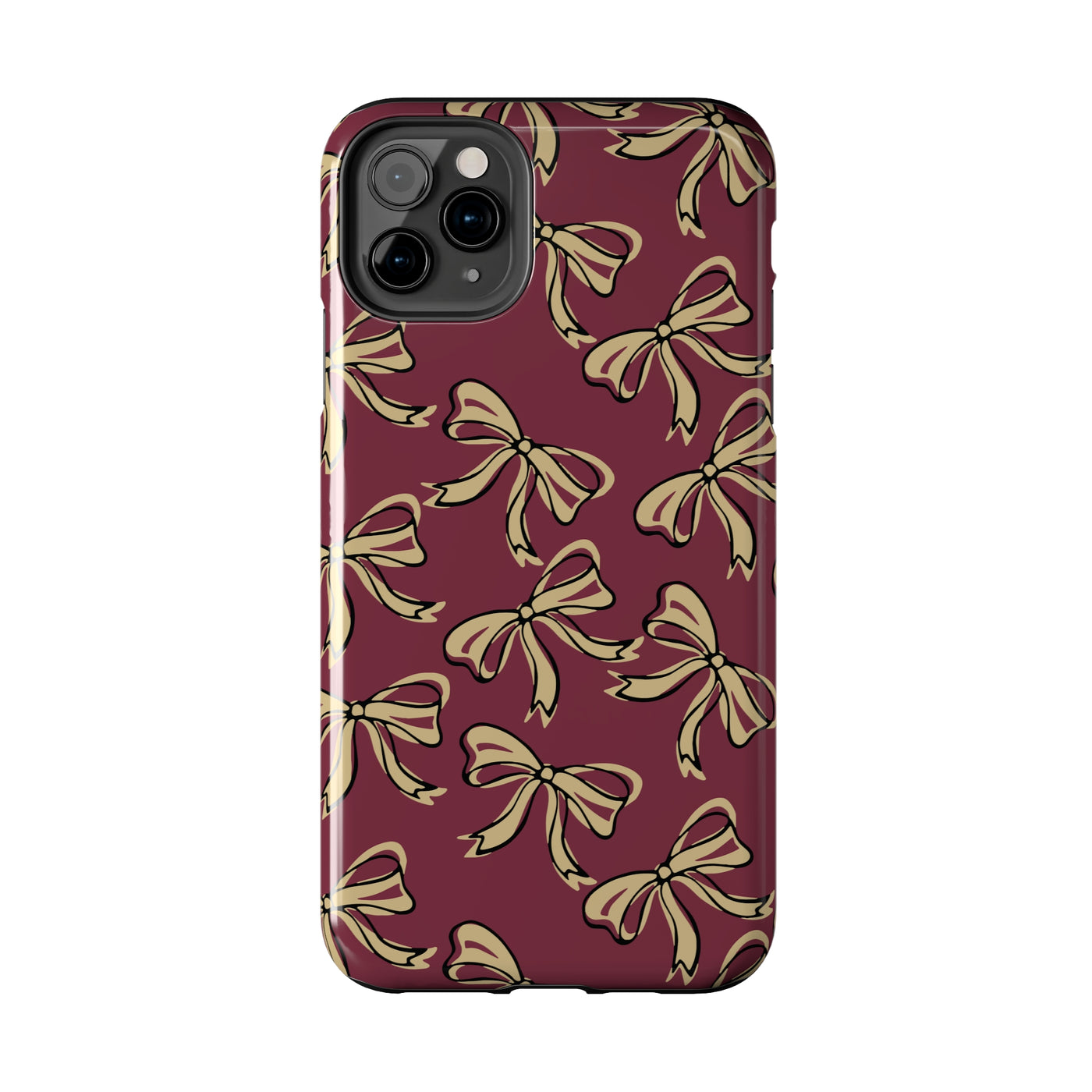 Small Bow FSU Phone Case - Burgandy