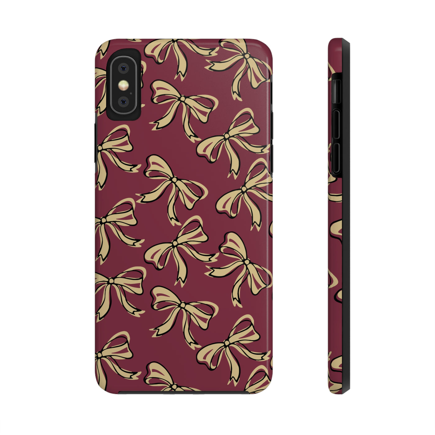 Small Bow FSU Phone Case - Burgandy