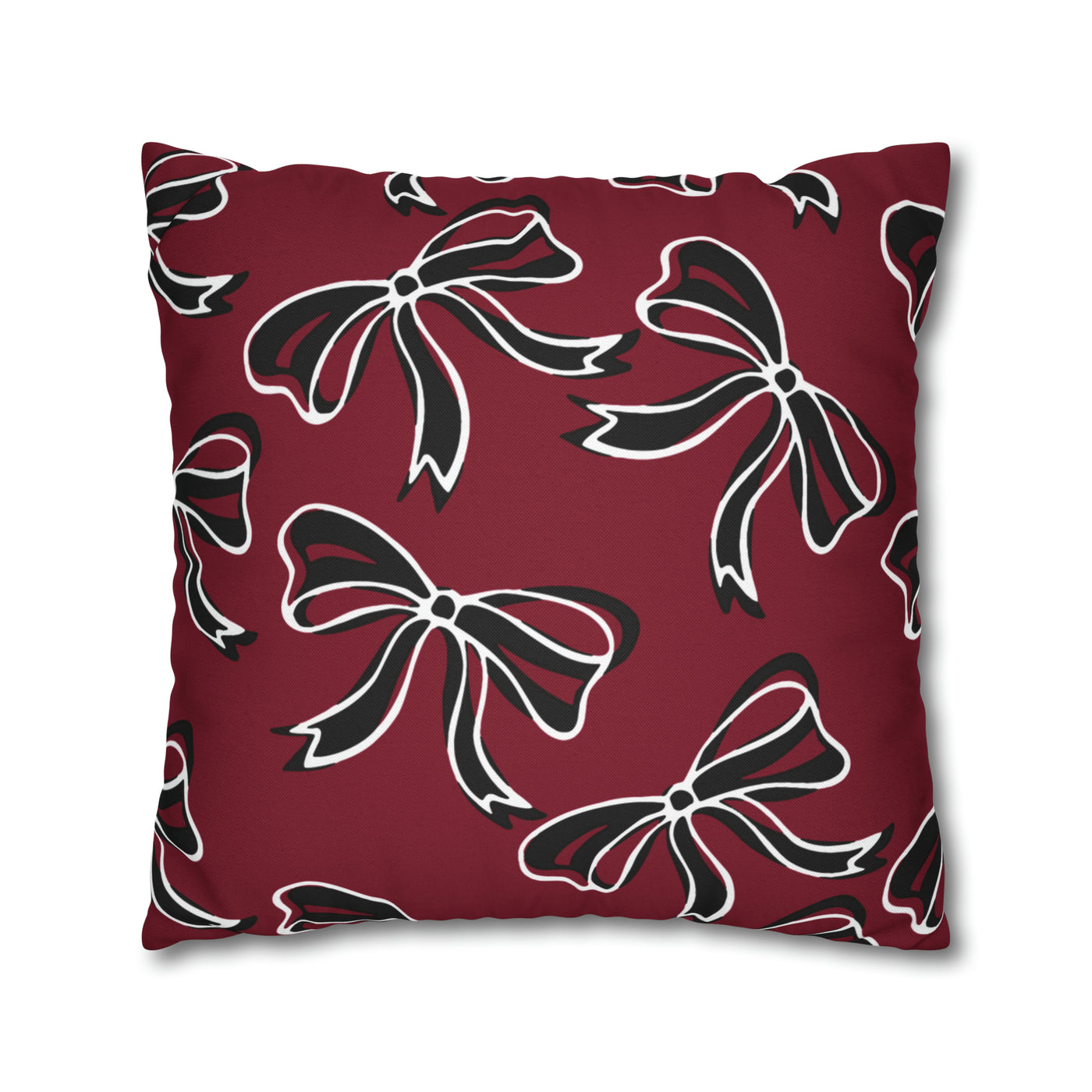 Trendy Bow College Pillow Cover - Dorm Pillow, Graduation Gift,Bed Party Gift,Acceptance Gift,College Gift, South Carolina, Gamecocks, USC