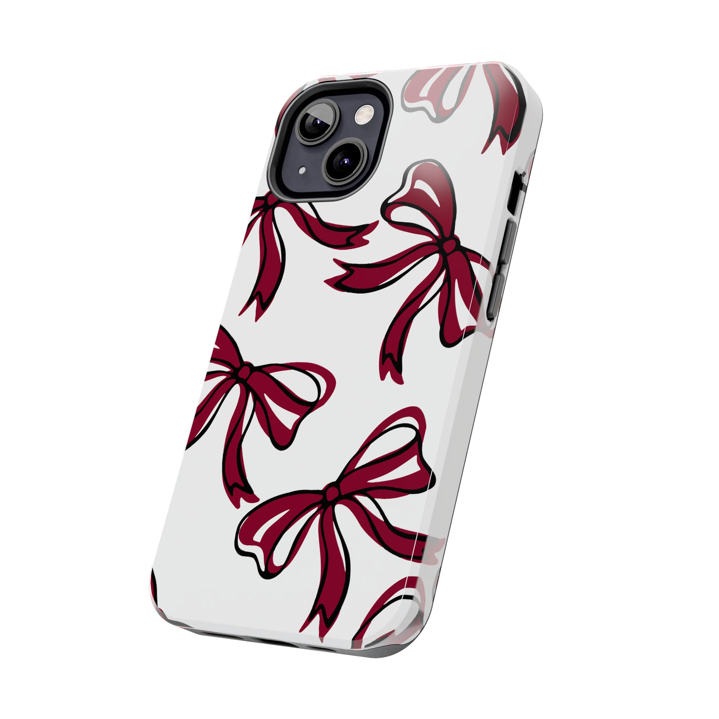 Trendy Bow Phone Case, Bed Party Bow Iphone case, Bow Phone Case, - South Carolina, Gamecocks, USC, garnet and black