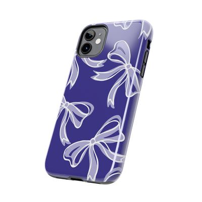 Trendy Bow Phone Case, Bed Party Bow Iphone case, Bow Phone Case, Northwestern, Purple and White, High Point, iphone13, iphone 14