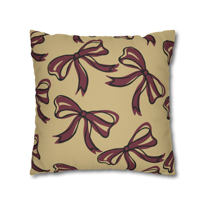 FSU Gold Pillow w Bows in Black and Gold