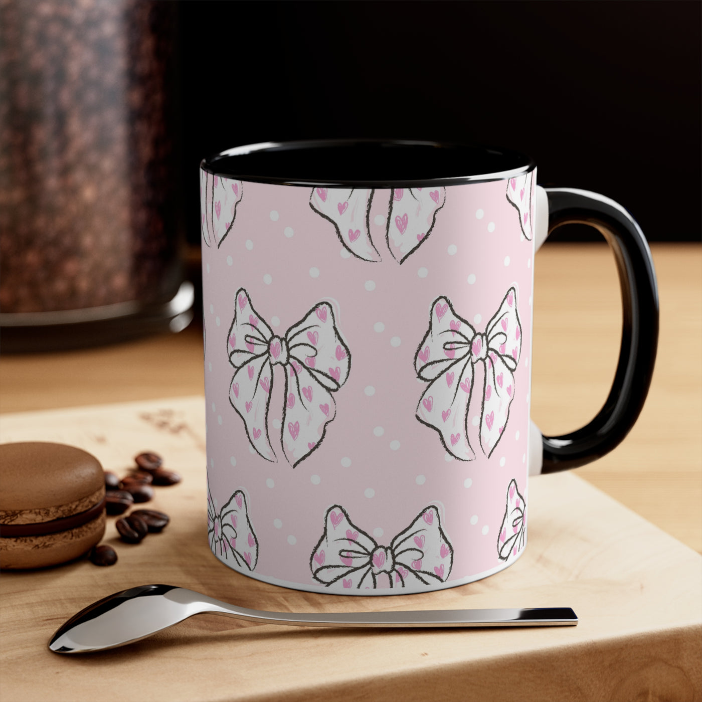 Coquette Pink Bow Ceramic Mug