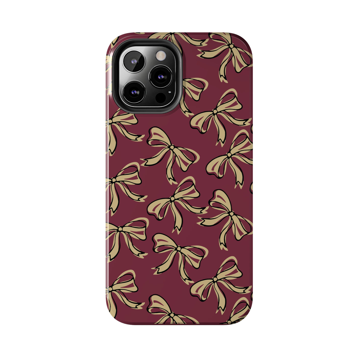 Small Bow FSU Phone Case - Burgandy