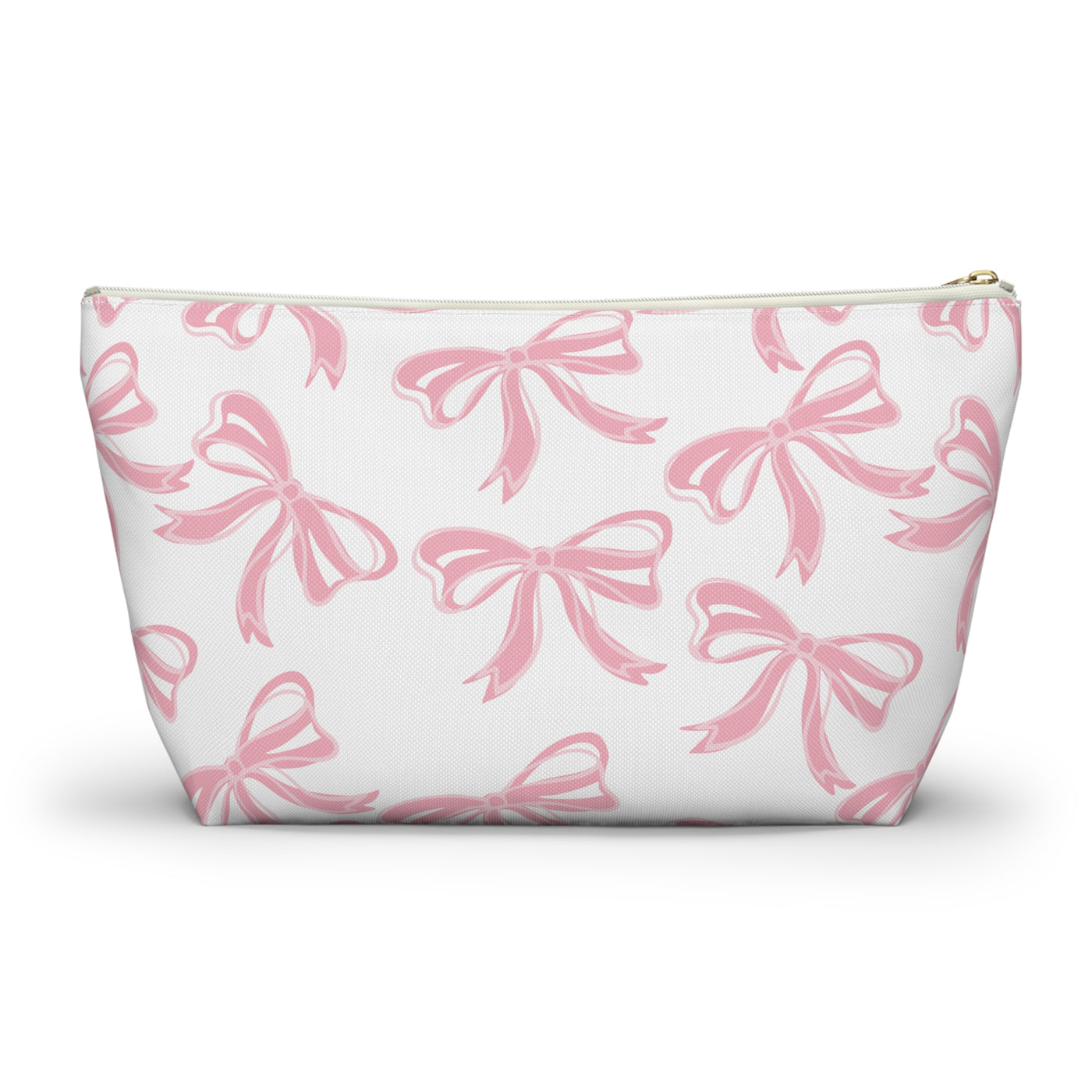 Coquette Pink Bow Monogram Makeup Bag, Blue French Toile Makeup Bag, Coquette Accessories, Pink Accessories, Pink Coquette Makeup Bag