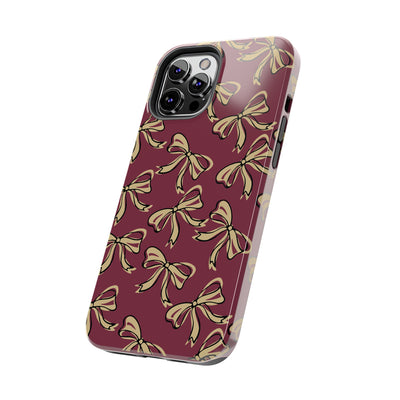 Small Bow FSU Phone Case - Burgandy