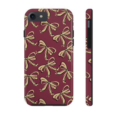 Small Bow FSU Phone Case - Burgandy