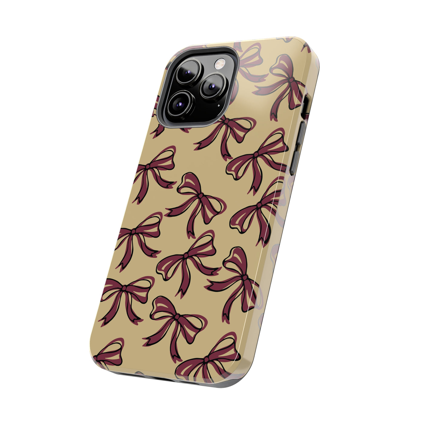 Small Bow FSU Phone Case - Gold