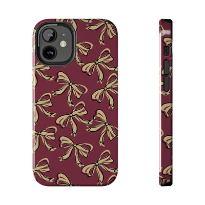 Small Bow FSU Phone Case - Burgandy