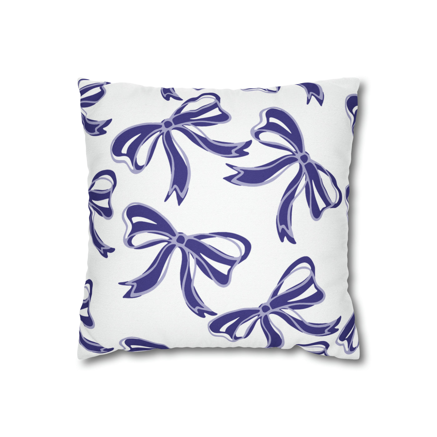 Trendy Bow College Pillow Cover - Dorm Pillow, Graduation Gift, Bed Party Gift, Acceptance Gift, College Gift, Northwestern, High Point