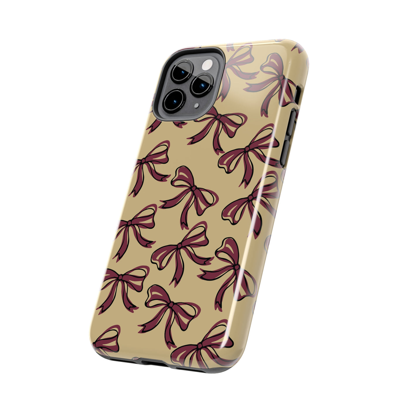 Small Bow FSU Phone Case - Gold