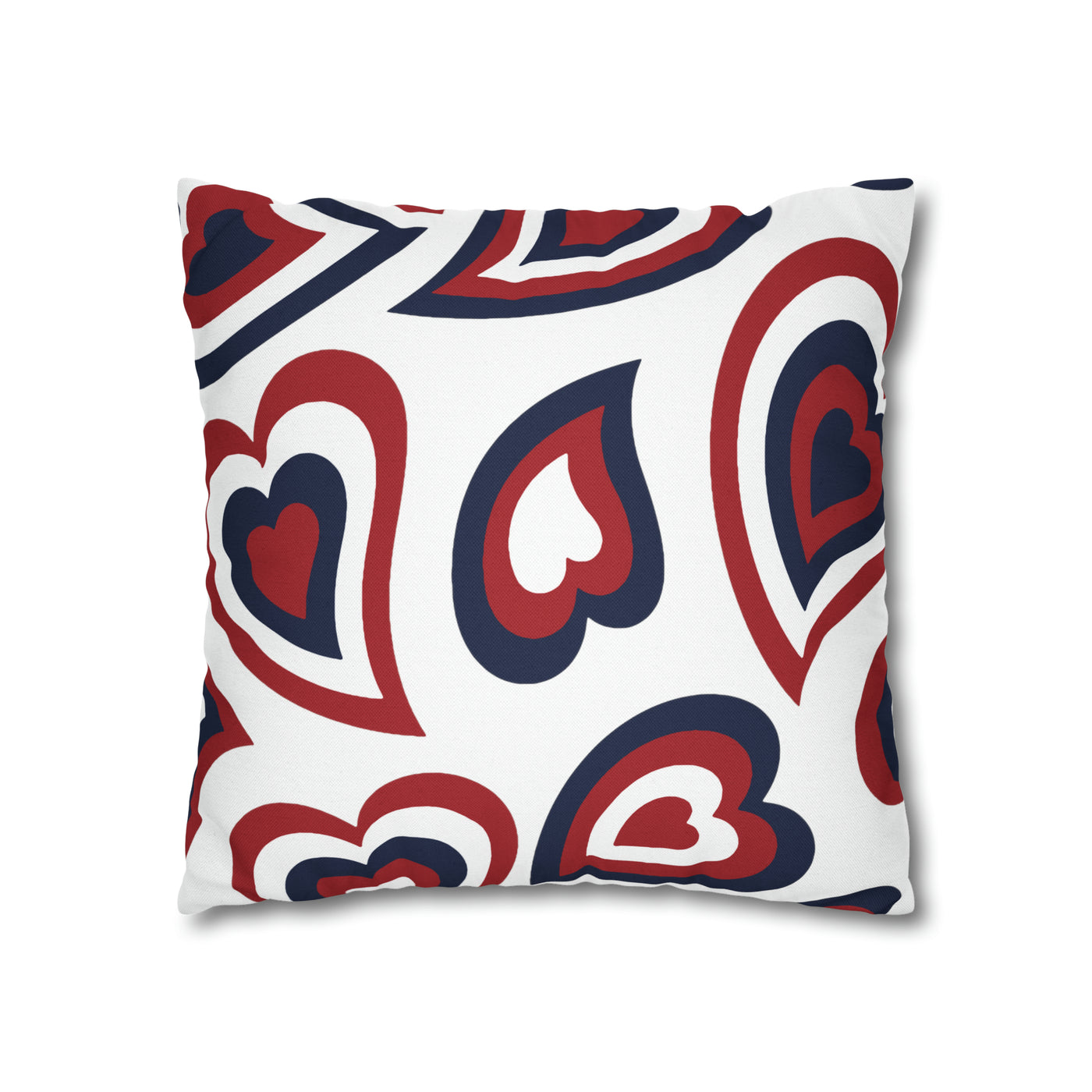 Retro Heart Pillow - Blue and Red, Heart Pillow, Hearts, Valentine's Day, Arizona, Bear Down, Bed Party Pillow, Camp, dorm decor, ZONA