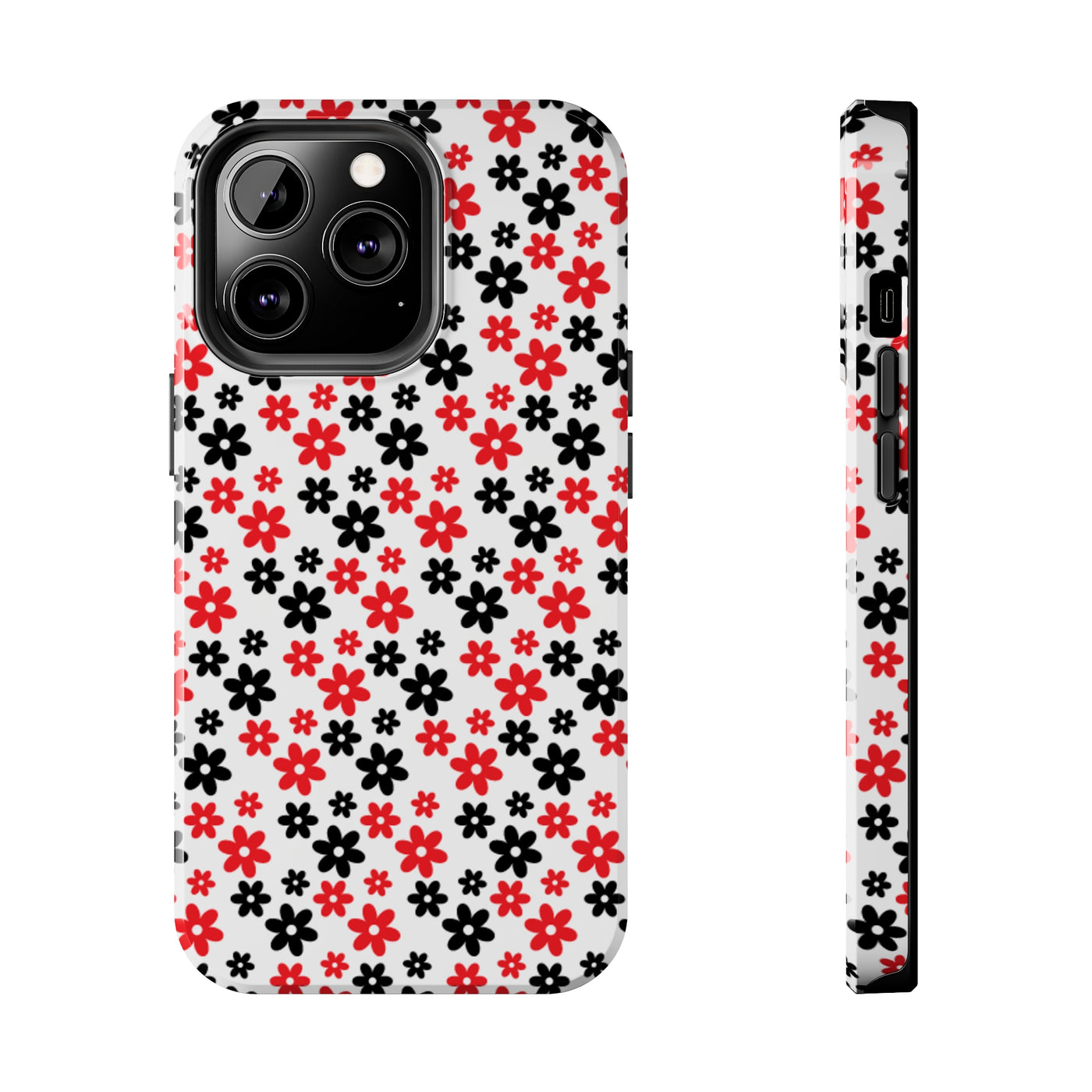 Daisy Flower Iphone Case, Custom phone cases, phone case Inspo, trending phone cases 2023, trending phone cases, aesthetic phone case, bow phone case, phone case ideas, phone case aesthetic, iphone 15 max, Flower phone cover, Red and Black Case