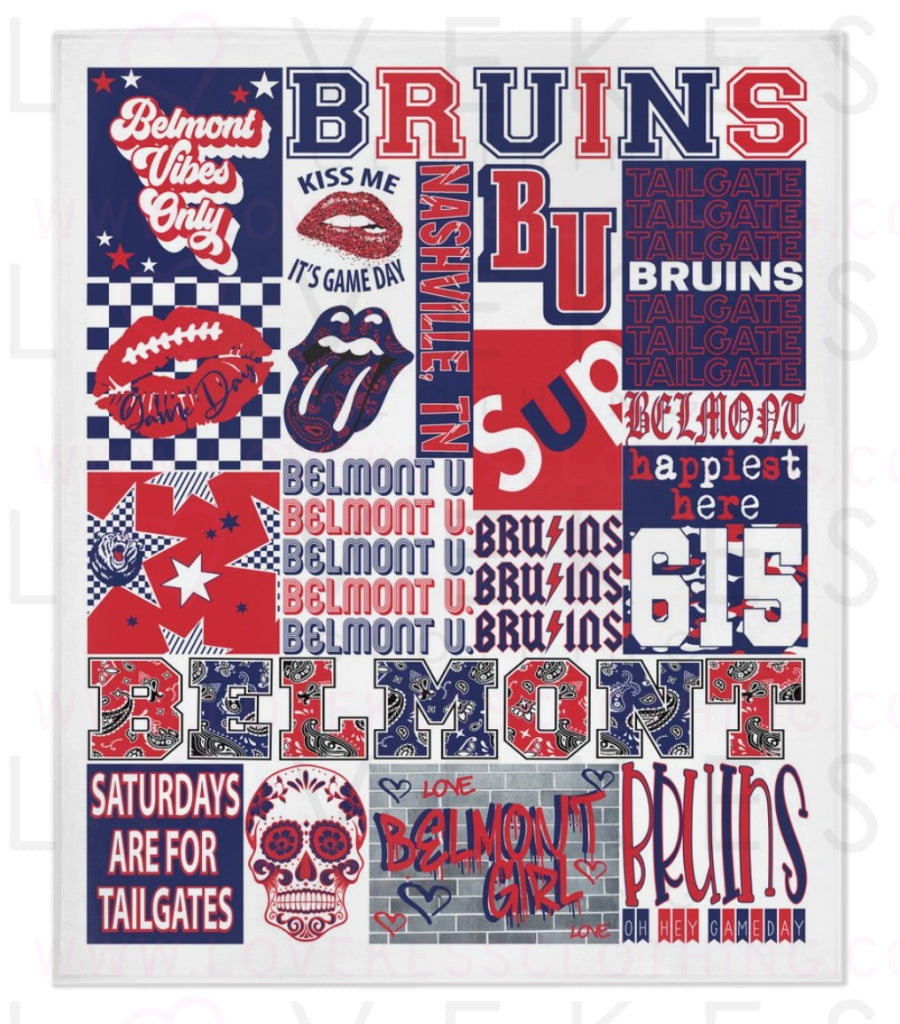 Belmont University College Blanket