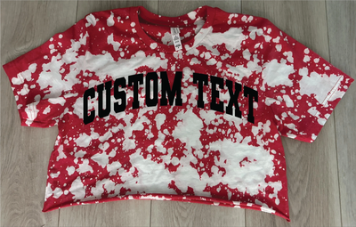 Super Cropped Bleached College Crop Top