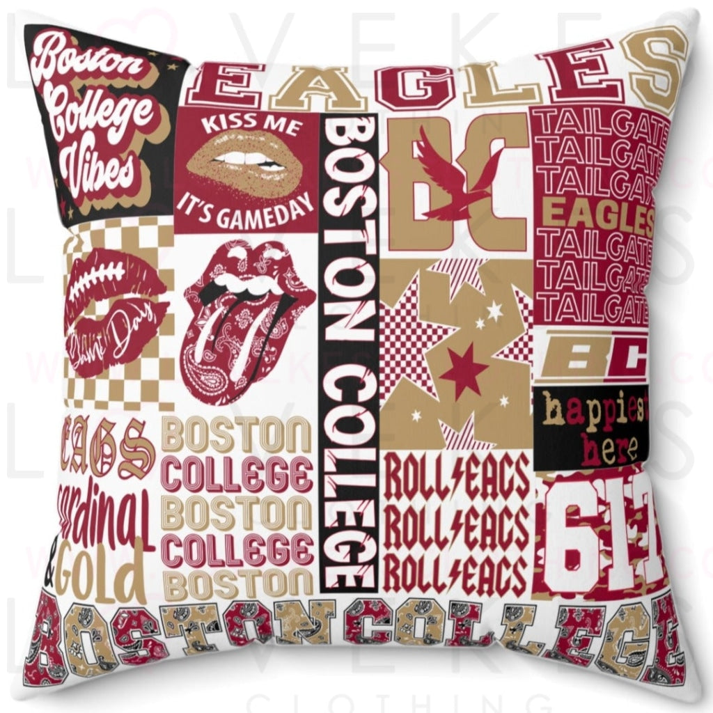 Boston College Spirit Bed Party Pillow Cover Only