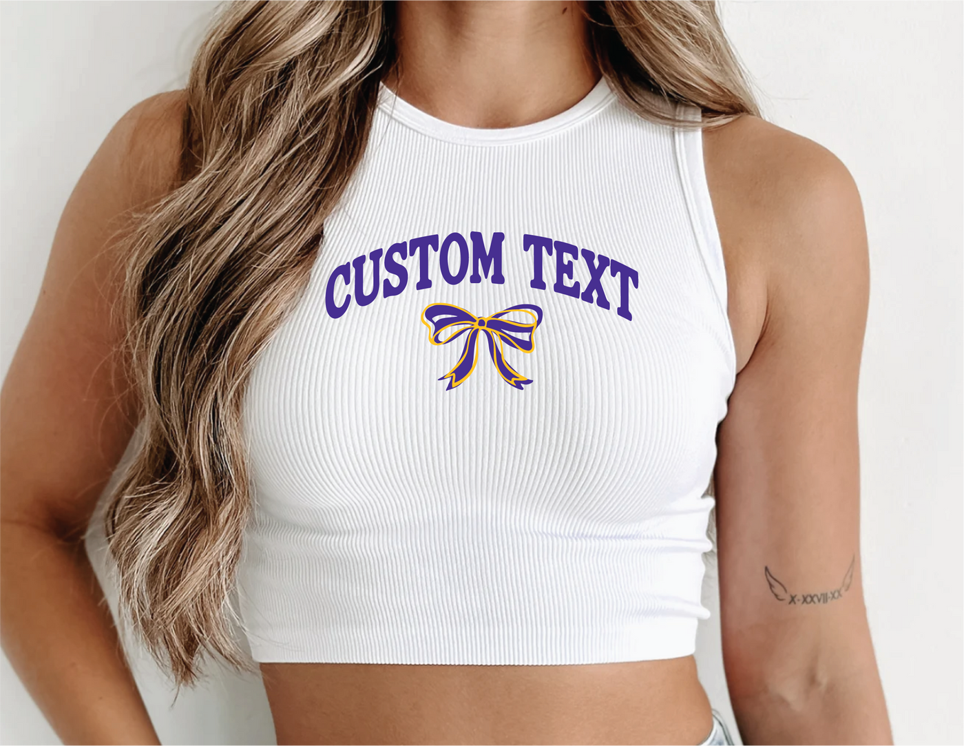 Customize your own Bow Halter Tank