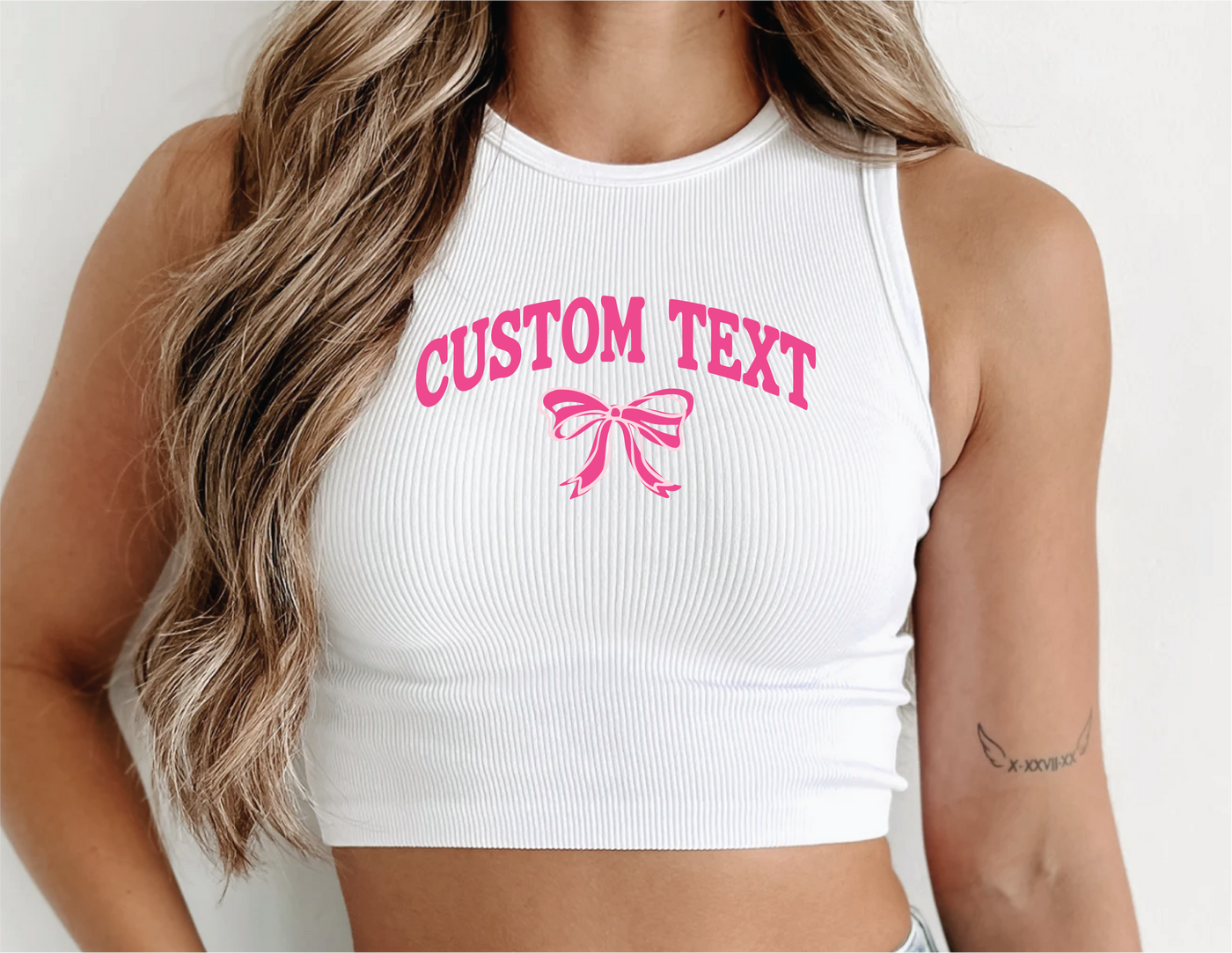 Customize your own Bow Halter Tank