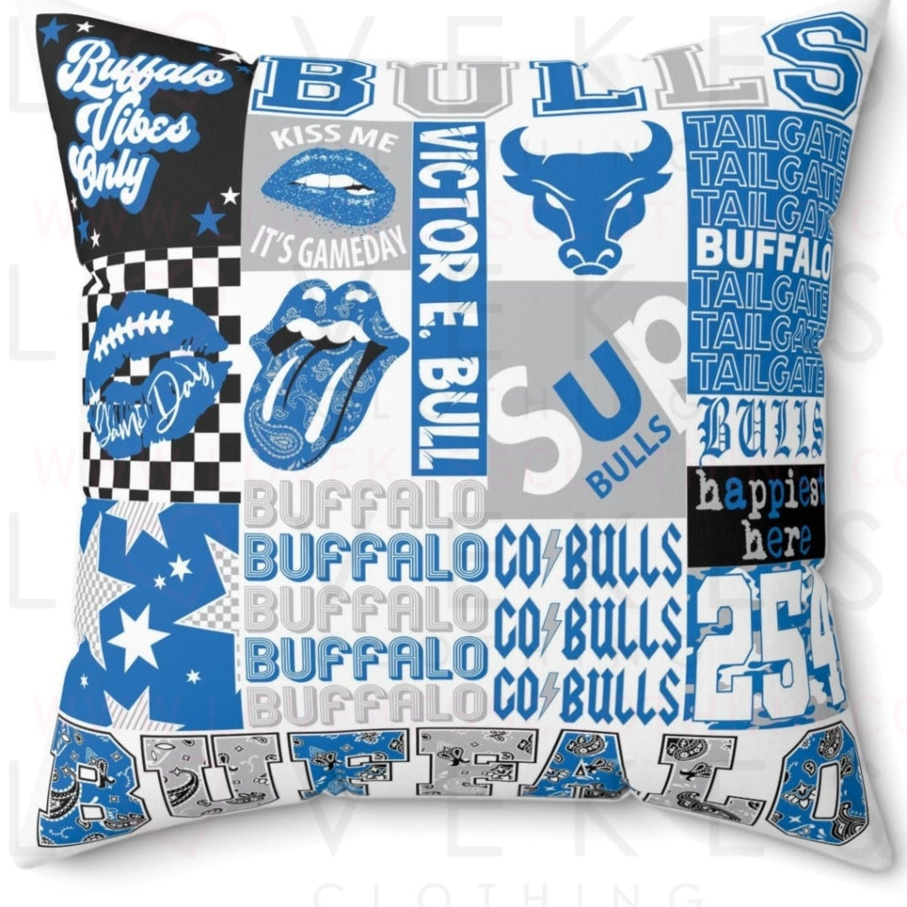 Buffalo Bulls College Spirit Bed Party Pillow Cover Only
