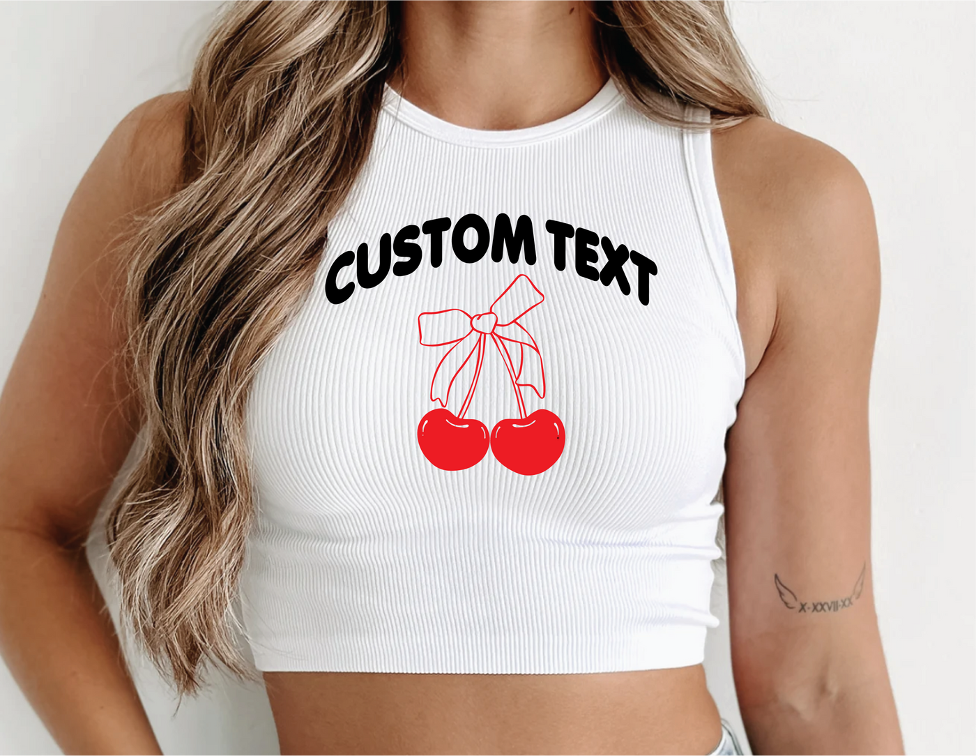 Customize your own Cherry Halter Tank