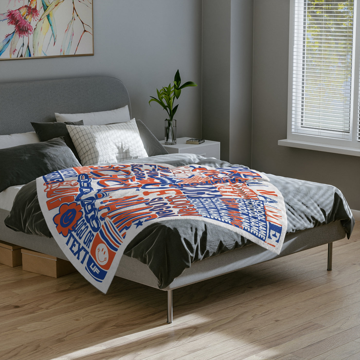 Customize Your Own 50x60 Retro Dorm Room Blanket