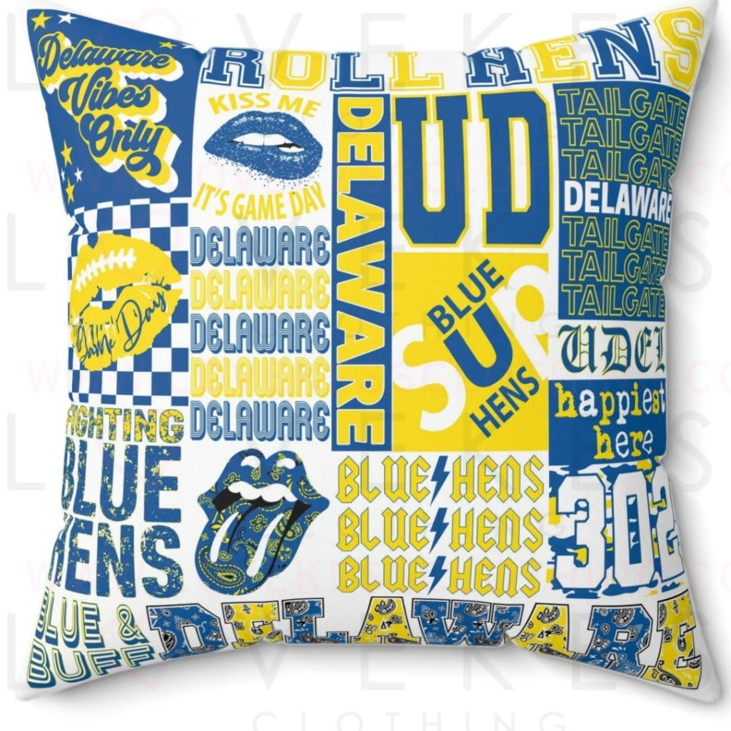 Delaware College Spirit Bed Party Pillow Cover Only