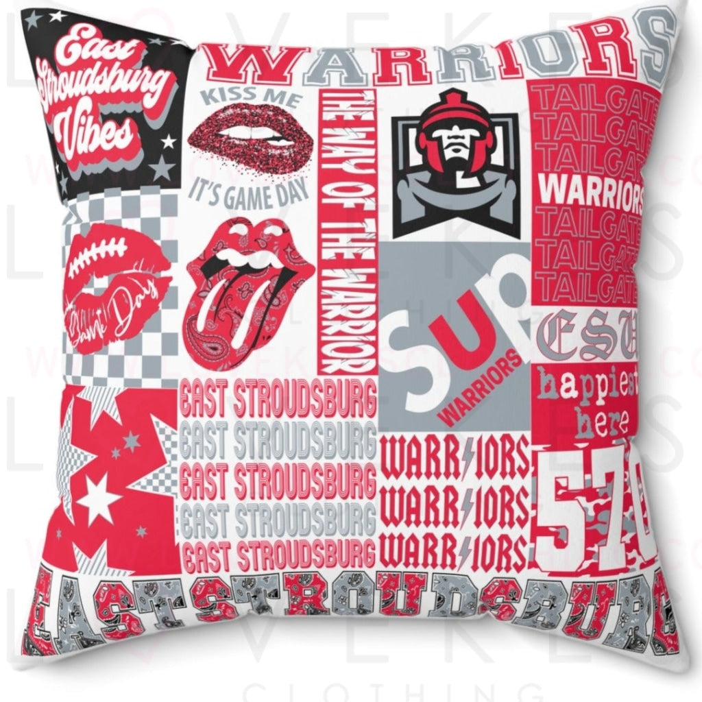 East Stroudsburg College Bed Party Pillow Cover Only