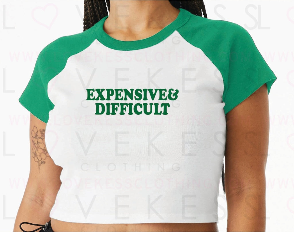 Expensive & Difficult Baby Crop Tee