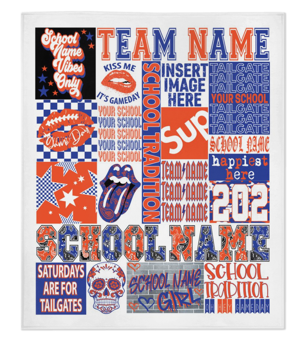 Customize Your Own 50x60 Dorm Room Blanket